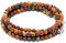 rainbow safety Mehrschichtiges Armband Armschmuck Geschenk für Damen Natürliche Echte Edelstein Perlen Turmalin Amazonit Achat Tigerauge Amethyst BR (Picasso Jaspis)