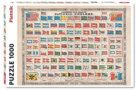 Piatnik Puzzle - Nationalflaggen (1000)