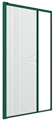 Zanzanet Zanzariera laterale orizzontale su misura porta finestra scorrevole avvolgibile rullo a molla guida calpestabile cassonetto 50mm personalizzabile colori e reti Made in Italy Verde