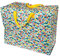 Große Aufbewahrungstasche mit Reißverschluss – robust und langlebig 55 x 48 x 28 cm 70 l – Design wählbar (Butterfly Garden)