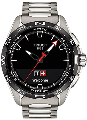 Tissot T-Touch Connect Solar, Swiss Quartz Solar Tactile, 47.5mm, Black Dial, Men's Watch