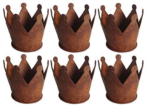 UNUS Krone Rost Ø12 cm im 6er Set