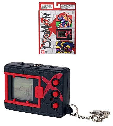 BANDAI Digimon Tamagotchi 41921NP DigimonX Virtual Monster Pet, Schwarz/Rot