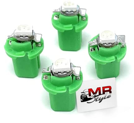 MR-Style Set Aufkleber und 4x high Power LED Tachobeleuchtung (grün) kompatibel mit VW Vento + Golf 3, Instrumentenbeleuchtung Umbauset