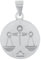 Amor Motivanhänger 925 Sterling Silber Unisex Damen Herren Anhänger, Silber, Waage, Kommt in Schmuck Geschenk Box, 2028053