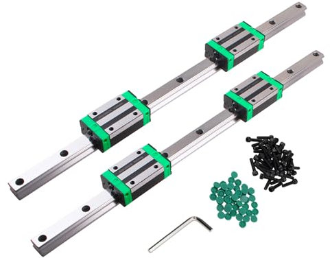 CNCYEAH HGR20 Linearführung set 2 Stücke HGR20-800 mm Linearführungsschiene + 4 Stück HGH20 Gleitblock für Elektrische Geräte, Fräsen, CNC-Rounters Slider Block 3D-Drucker