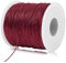 LEREATI Kordel Rot Geschenkband Metallic Kordel 1mm x 100m Nicht Elastisch Kordelband Schleifenband, DIY Bastelschnur zum Handwerk Hochzeit Dekorieren oder Verpacken