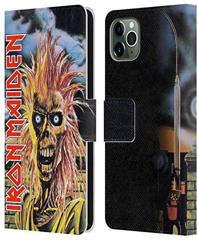 Head Case Designs Licenciado Oficialmente Iron Maiden First Arte Carcasa de Cuero Tipo Libro Compatible con Apple iPhone 11 Pro MAX