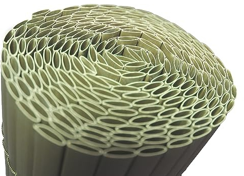 INTRECCI Rotolo Arelle in PVC, Cannette da Giardino, Recinzione Giardino, 1.5x3 m, per Esterno, Resistente alle Intemperie, Migliora la Privacy, Scherma Vento e Sole, Colore Natural