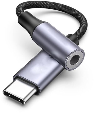 USB C to 3.5mm Jack Audio Adapter Female Cable,Aux to Type-C Headphone Digital Adaptor Hi-Res DAC Dongle Earphone Converter for Samsung S24,Iphone 15 Pro,Macbook,Ipad,Pixel 8,Oneplus,Huawei,Xiaomi