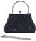 Egurs Handtasche 20er Jahre Stil Damen Vintage Perlen Abendtasche Clutch Handtasche Schultertasche Elegant Umhängetasche Hand-Tasche Geldbeutel für Hochzeit Braut Abschlussball Party Schwarz