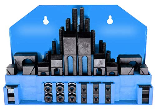 TEXALAN(R) Bridgeport Milling Machine Hold Down Clamp Set - 1/2 Table T-Slot and 3/8 Stud Size