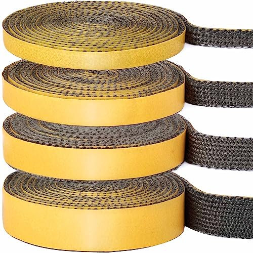 YOCCEK Kamindichtung Ofendichtband Selbstklebend Kamin Ofenrohr Dichtband Dichtung für Kaminofen Kamintür Smoker Ofendichtschnur Feuerfestes Dichtungsband (3mm x 20mm x 3m)
