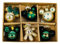 Mickey & Minnie Mouse Hanging Baubles Pack Of 6 Xmas Tree Decoration Gold Green Novelty Home Décor Party Reusable Durable Holiday Fun Gift