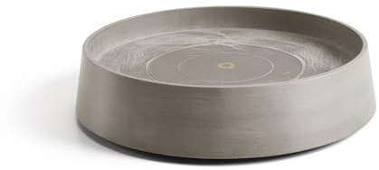 Ecopots Oslo Pflanzkübel mit Untersetzer, 5 Rollen, UV-beständig, wetterfest, 41x9,5cm, recycelter Kunststoff, CO² neutral