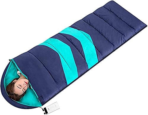 Schlafsäcke für Erwachsene, Schlafsack, Campingbett für Erwachsene und Jugendliche, extra breit, warm für Wandern, Rucksackreisen und Camping, Kompressionssack