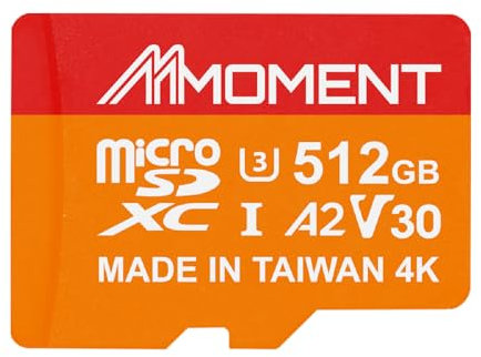MMOMENT Carte micro SDXC MM23, A2, UHS-I, U3, V30, compatible classe 10, vitesse de lecture jusqu'à 160 Mo/s, vitesse d'écriture jusqu'à 120 Mo/s, adaptateur SD inclus