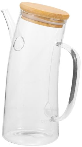 ABOOFAN Bouteille d Huile Verre Avec Poignée Distributeur Anti-fuite Avec Graduation Pot à Huile Et Vinaigre Pour Cuisine Domestique Récipient Pratique