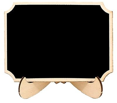 Mini-Kreidetafeln mit Staffelei-Ständer, perfekt für Veranstaltungen für Kinder und Kunsthandwerk, Mini-Kreidetafel, Holz-Tischkarten, 10 Stück