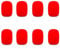 8 Pcs Microphone Covers Foam Handheld Foam Mic Covers Microphone Protector for KTV Stage Device Performance, Red