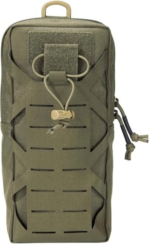 Outdoor Tactical Molle Pouches, Compact EDC Bag, Waist Bag, Utility Pouch For Camping, Hiking, Hunting, Riding(Ranger Green)