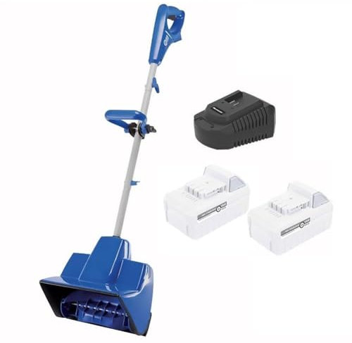 ZIJINGY Pala quitanieves eléctrica de Mano, soplador de Nieve a batería, quitanieves inalámbrico con Mango Ajustable, Lanzador de Nieve Recargable