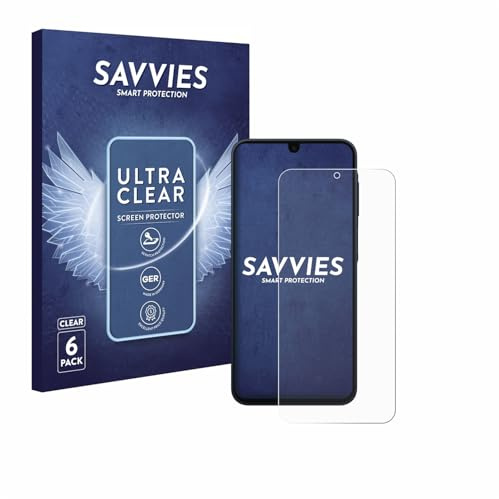 Savvies Schutzfolie für Samsung Galaxy A16 4G | 6 Stück Transparenter Displayschutz Made in Germany Ultra-Klar Displayschutz-Folie