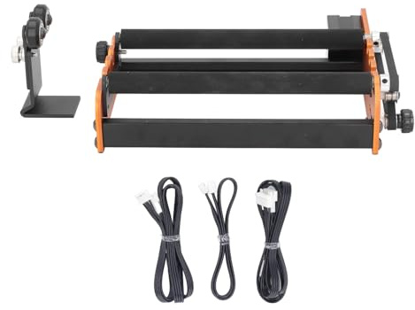 Rouleau Rotatif à Axes Y, Arbre Réglable, pour Tasses de Gravure, Stylos et Plus adapté à ACMER P1, P2, Matériau en Alliage D'aluminium