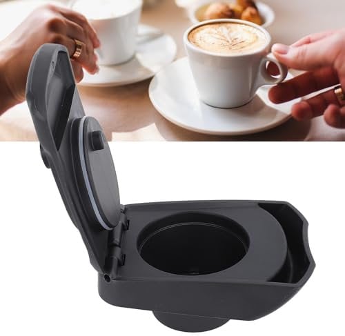 Tnfeeon Reusable Capsule Adapter PP SUS Refillable Coffee Capsule Converter with Integrated Clamshell Coffee Making Accessory for Home Office Cafe Reusable Capsule Kit