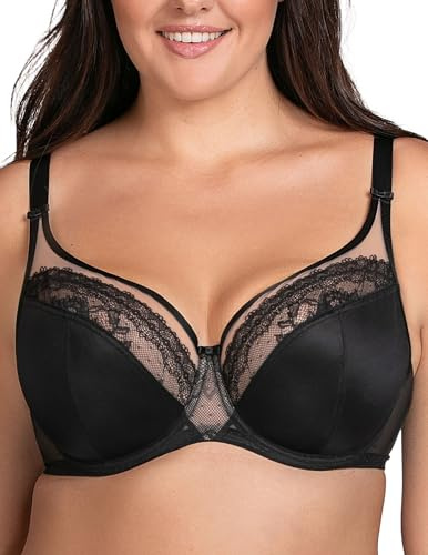 VIVISENCE Damen Bügel-BH Mit Weichen Cups Floraler Spitze Verstellbaren Trägern Und Zierdetails In Roségold Eleganter Und Bequemer BH Für Optimalen Halt