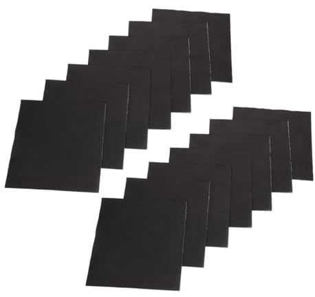 BUGUUYO 60pièces Serviettes De Fête Noires Jetables Serviettes De Boisson Pour Événements De Cocktail