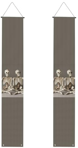 Skelette Yoga Druck Abschlussfeier Veranda Banner Dekorationen Personalisierte Banner Hintergrund Mehrfach wiederverwendbar