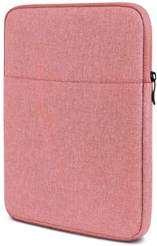 moex Tablet Hülle für Xiaomi Pad 7 Pro Tasche mit Reißverschluss und Fach für Zubehör, Nylon Stoff Sleeve weich Gepolstert, Schutzhülle Minimalistisch Dash Case, Rosa