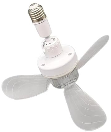 Wsdsgz Ventilateur de plafond silencieux avec douille E27 - Design économe en énergie avec trois pour patios - Espace résidentiel - Ventilateur de plafond avec moteur silencieux