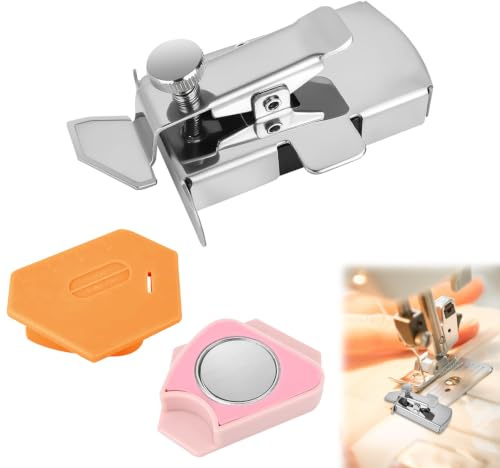 3 Stück Magnetische Nahtführung für Nähmaschine Universal, Anti-Curl | Multifunktionales Nähzubehör, Starker Magnet Nähmaschinen Befestigungslehren Werkzeug, Edelstahl+ABS-Kunststoff