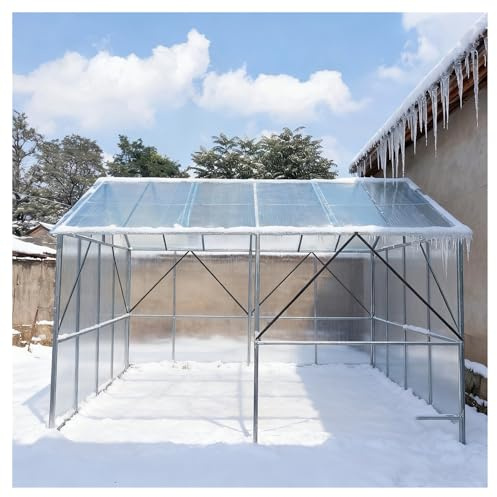 Panneaux Transparents Serres, Panneau Mural Transparent Panneau Toiture Résistant UV, Pluie, Neige, Aux Serres, Abris Jardin(1x5m/3.28x16.4ft)