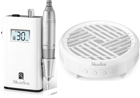 MELODYSUSIE SC320H Scamander Nail Drill Electric Nail Files and Compact Hpro Nail Dust Collector