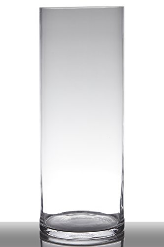 INNA-GLAS Glasvase Zylinder Sansa Earth, klar, 50cm, Ø19cm - Bodenvase