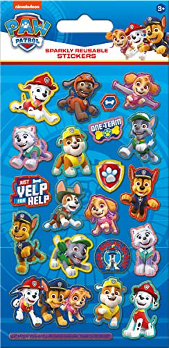 Paper Projects 01.70.06.157 Paw Patrol Glitzernde, wiederverwendbare Aufkleber