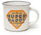 Legami - Cup Puccino, Tazza in Porcellana New Bone China, Tema Super Daddy, Take a Break Collection, Capacità 350 ml, Lavabile in Lavastoviglie, Utilizzabile in Microonde