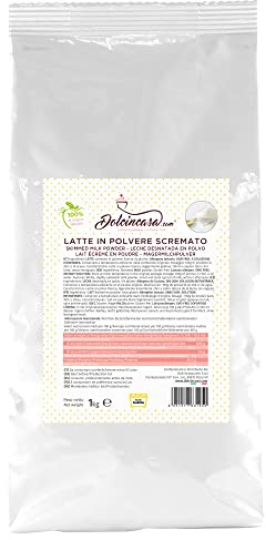 Lait écrémé en poudre instantané à faible teneur en matières grasses pour les sucreries, les glaces, les adultes à utiliser à la maison ou dans un environnement professionnel Sans Gluten,1 kg.