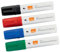 Nobo Glide Drywipe Whiteboardmarker-Set, 4 Stück, Breite 10 mm Spitze, Mehrfarbig, 1915393