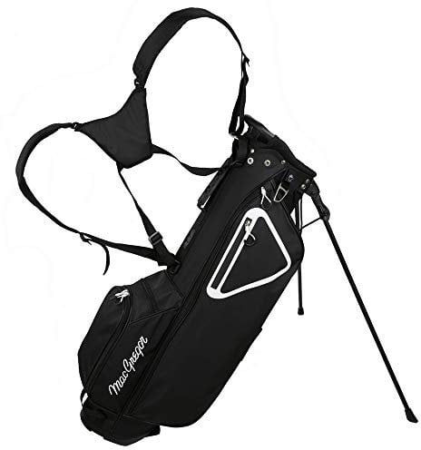MacGregor Golf MacTec Stand Bag - Slim Lightweight 7 Golf Bag, Black/White