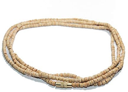 IS4A Tulsi Neck Mala (Necklaces) 2 Mm Approx Beads Ram Mala For Body & Soul Of All Impure Krma & Thoughts (Tulsi)
