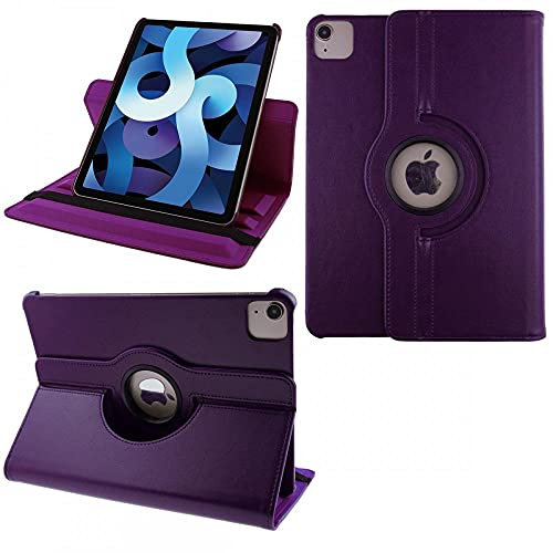 COOVY® 2.0 Cover für Apple iPad Air 4 10.9 (Model 2020) Rotation 360° Smart Hülle Tasche Etui Case Schutz Ständer Auto Sleep/Wake up | lila