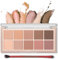 Erinde Palette di ombretti a 10 colori, Palette per il trucco di ombretti lisci e opachi, Palette per occhi neutre ad alta pigmentazione e lunga durata con pennello professionale per ombretti #05