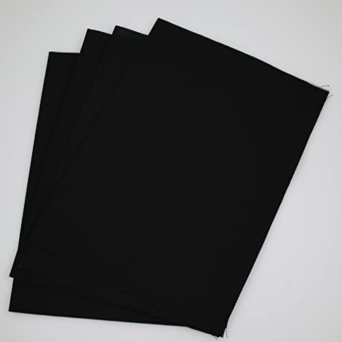 KCS 4/6 Stück 30,5 x 45,7 cm 16 Karat Aida-Tuch aus Baumwolle (4 Stück), Schwarz