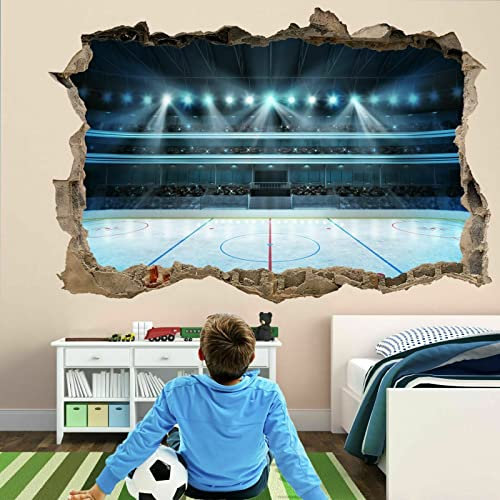 Ice Hockey Rink Arena Lights Sports Wall Art Stickers Mural Decal Poster
