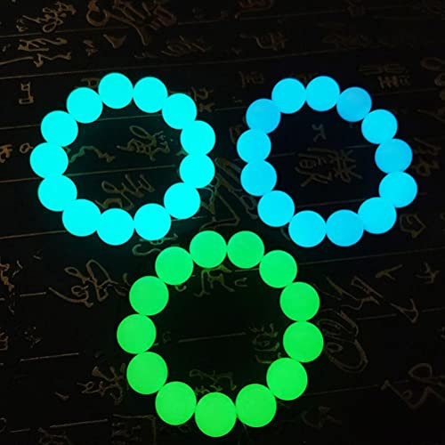 Mify 3 Teile/Satz Perlen Armband Leuchtende Fluoreszierende Jade Stein Armbänder Glow In The Dark Hand String Familie