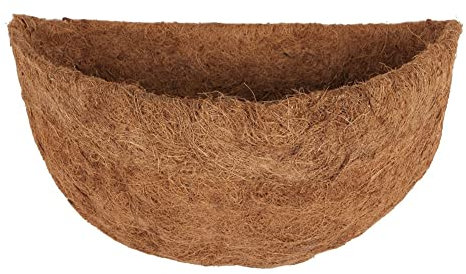 Gereton Einlagen Für Hängekörbe – Halbrunde Natürliche Kokosnuss-Einlagen Für Pflanzkörbe, Wand-Pflanzeinlagen, Kokos-Pflanzeinlagen, Ersatz Für Garten-Pflanzgefäße, Blumentöpfe